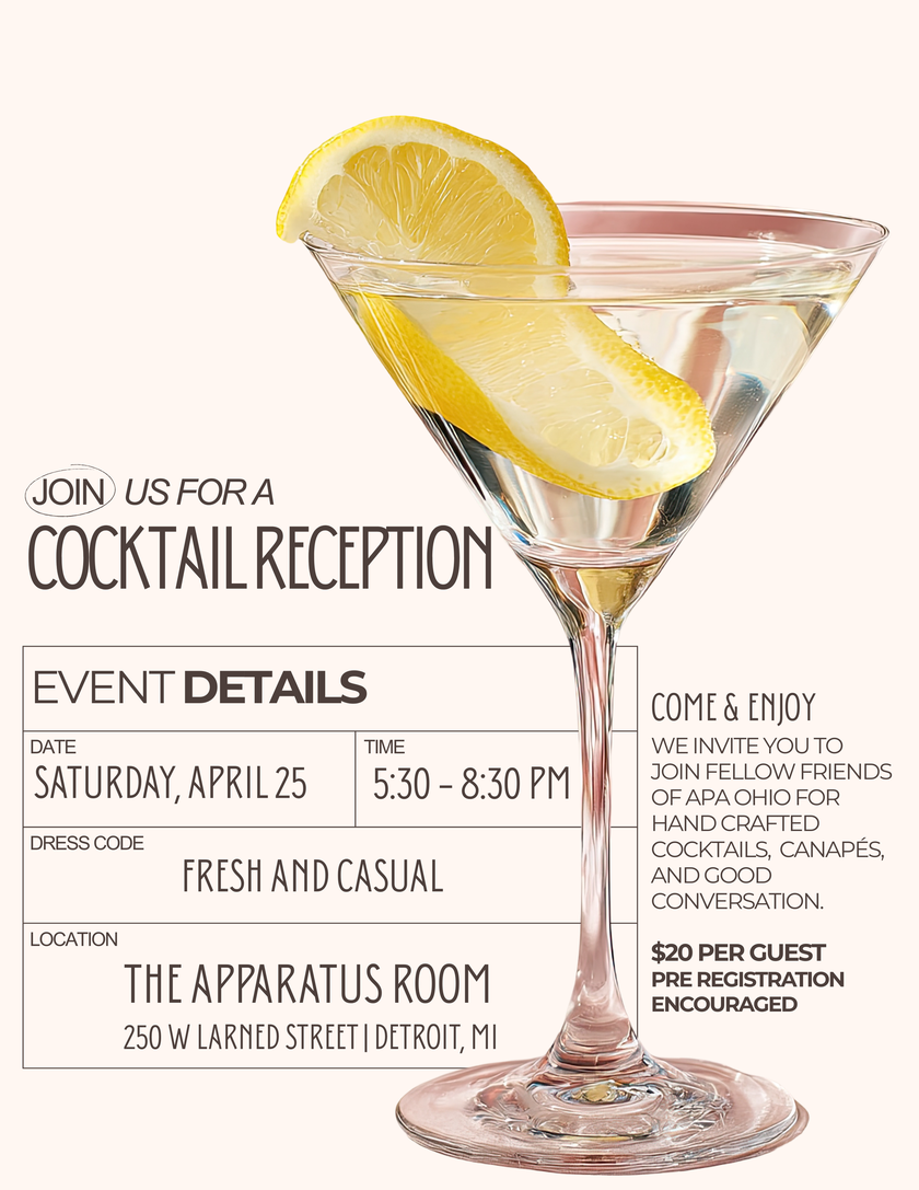 White And Yellow Simple Cocktail Party Invitation Flyer 1